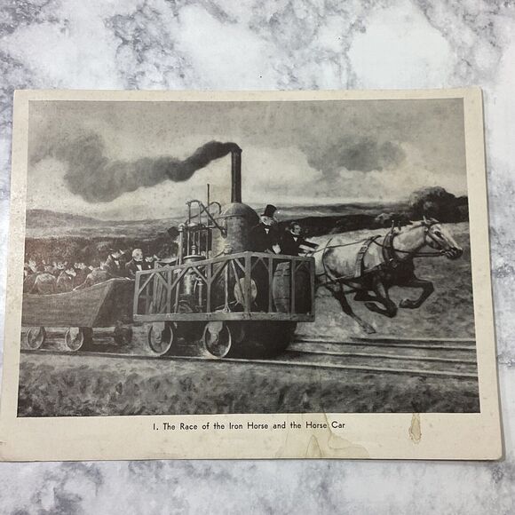 Vintage 1940s Railroad Train Educational Photo Print Set 1-56 - Picture 2 of 11